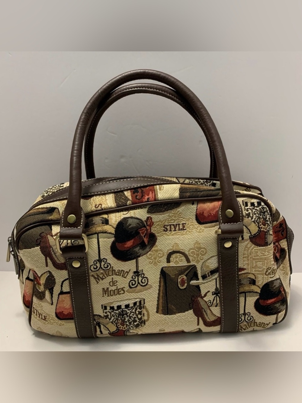SIGNARE Tapestry purse shoulder Bag  “Marchand de Modes” fashion